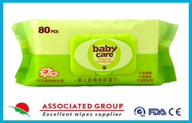La manzanilla/el áloe no irritantes Vera Skin Care Baby Wet limpia para la cara, 80 hojas