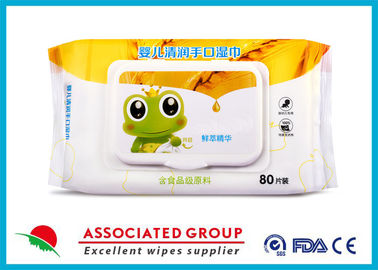 Trapos mojados débil Unscented ácido del cuidado disponible del bebé biodegradable con Flip Top