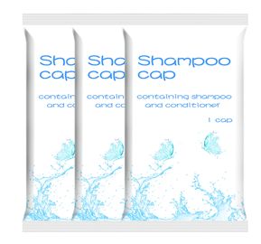 Rinse Free Shampoo Cap disponible, casquillo paciente impermeable del cuidado personal de la higiene