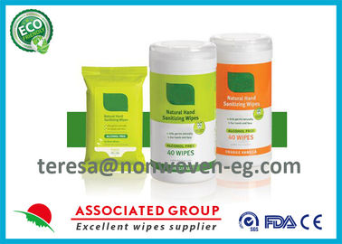 Healthy Private Antibacterial Wet Wipes , Hand Sanitizing Wipes No Harsh Chemicals