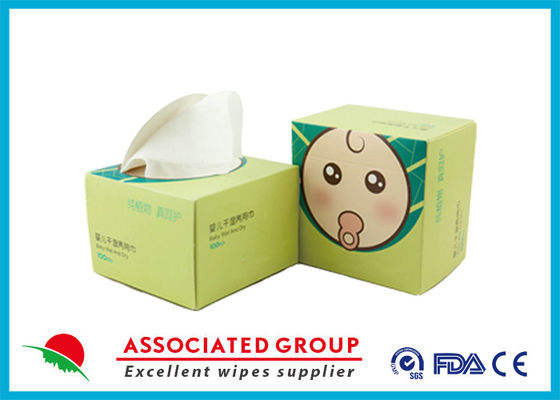 Premium 100% Cotton Baby Wipes Unscented Cotton Tissues For Sensitive Skin Use Wet Or Dry