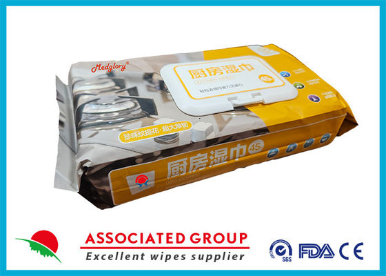 Household Cleaning Wet Wipes Kitchen Towel with Apg Factor Efficient Decontamination Natural Olive Oil