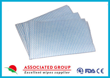 Household Printing Non Woven Cleaning Wipes , Disposable Spunlace Nonwoven Wipes