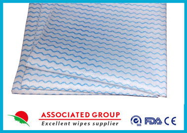 Household Printing Non Woven Cleaning Wipes , Disposable Spunlace Nonwoven Wipes