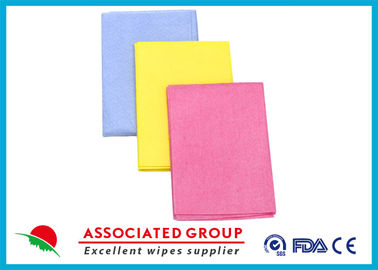 Needlepunched Nonwoven Cleaning Wipes Color Dyeing Disposable Or Recycle use