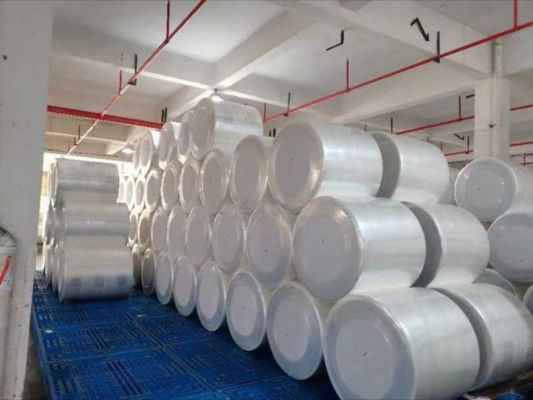 45gsm White Spunlace Roll Use For Wet Wipe And Disposable Medical Products / Biodegradable Material