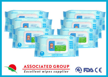 Towel Feeling Baby Wet Wipes / Wet Tissue Wipes 99% Biodegradable OEM Service