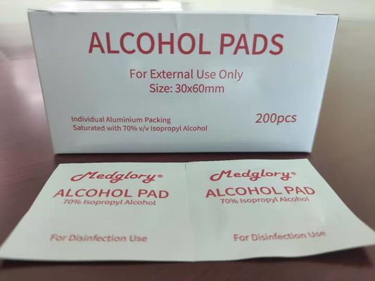 200 Pieces 75% Alcohol Cleaning Pads For Disinfectant Facial  And Hand