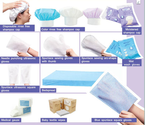 Customize Needle Punching Nonwoven Medical And Hygiene Product One Stop Service
