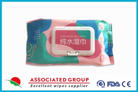 Fresh Feel Pure Water Adult Wet Wipes 80 Resealable Packs With Lid Paraben Free