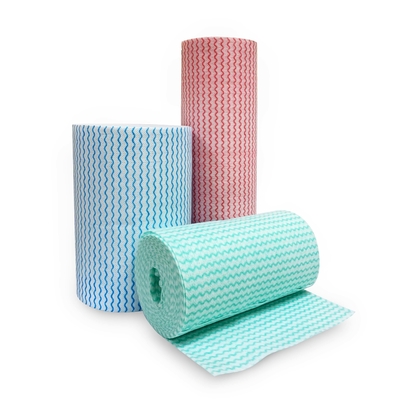 Multi Purpose Dry Non Woven Cleaning Wipes Jumbo Roll Low Linting Super Absorbent