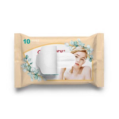 Orange & Vanilla Makeup Removing Wipes towelettes natural plant fiber Aloe Vitamin E no parabens phthalates SLS mineral