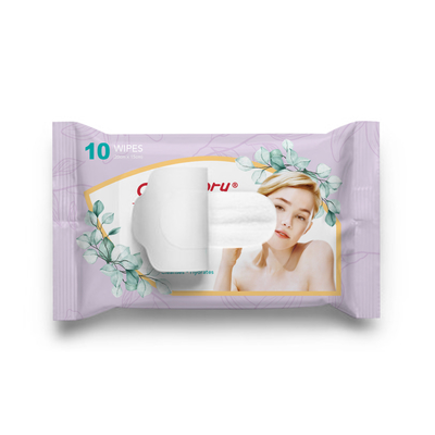 Orange & Vanilla Makeup Removing Wipes towelettes natural plant fiber Aloe Vitamin E no parabens phthalates SLS mineral