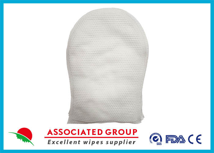 Ultrasonic Arc Wet Washing Glove / Rinse Free Wet washing Glove Bath Wipes for Patient Cleaning
