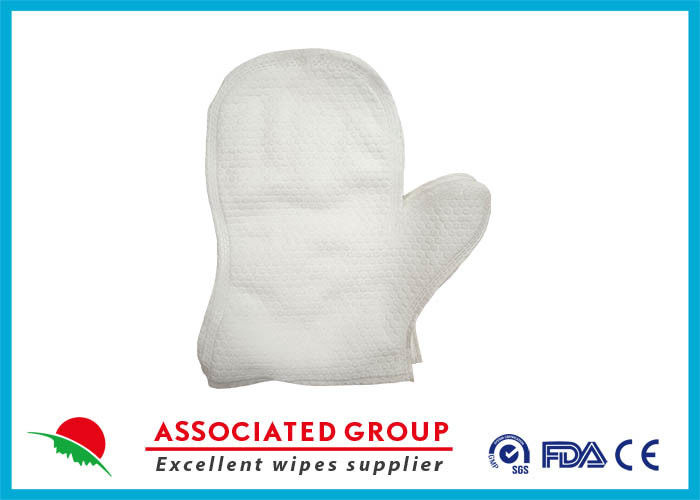 Ultrasonic Arc Wet Washing Glove with Thumb / No Rinse Wet washing Glove Bath Wipes for Cleaning