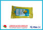 Material no tejido mojado de empaquetado promocional de Spunlace del extracto de limón de los trapos del anti-bacteriano