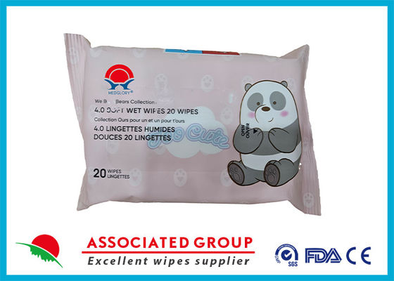 20pcs toallitas húmedas para el rostro para el hogar para adultos